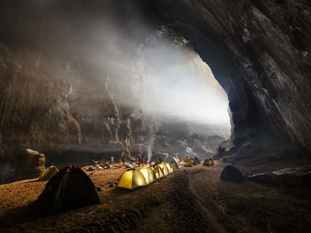 Expedition camp in Son Doong cave, Vietnam