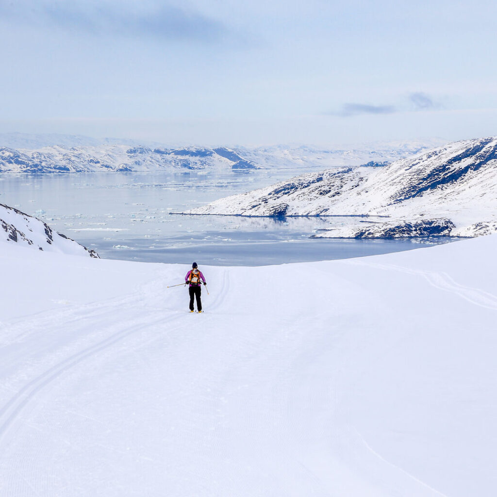 Skiing in greenland