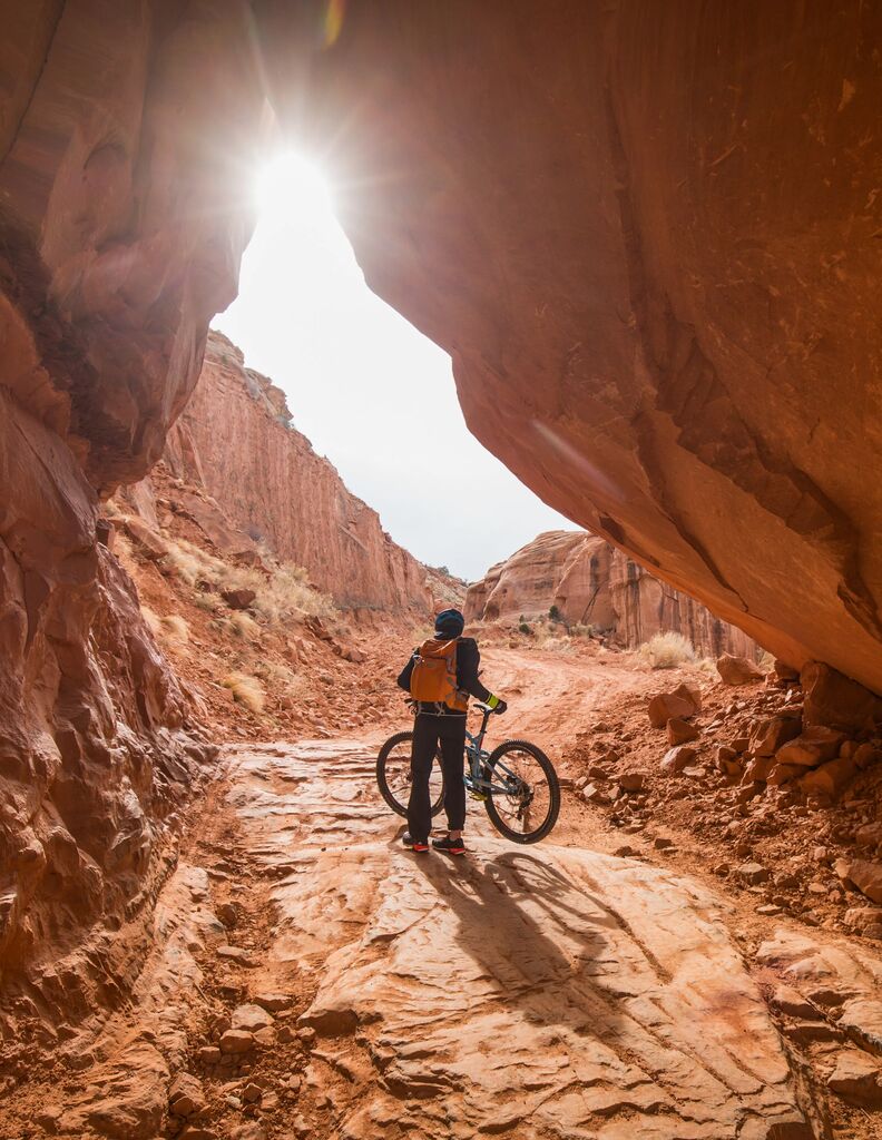 Mountain biker in Utah