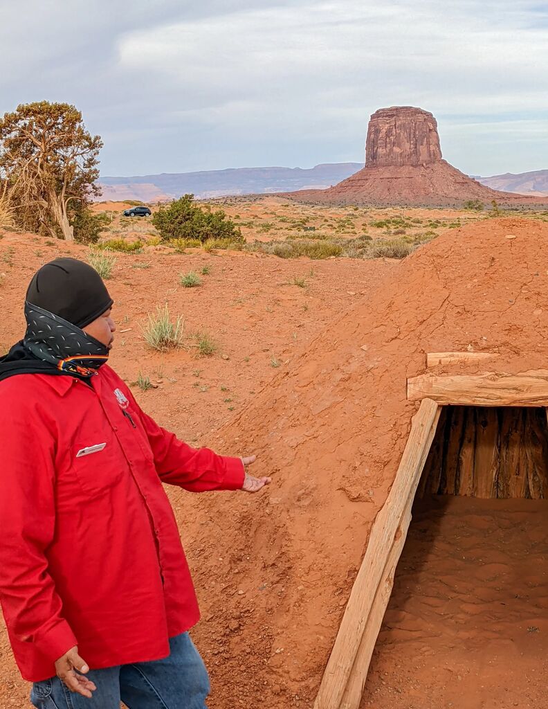 Sweat lodge with Navajo guide