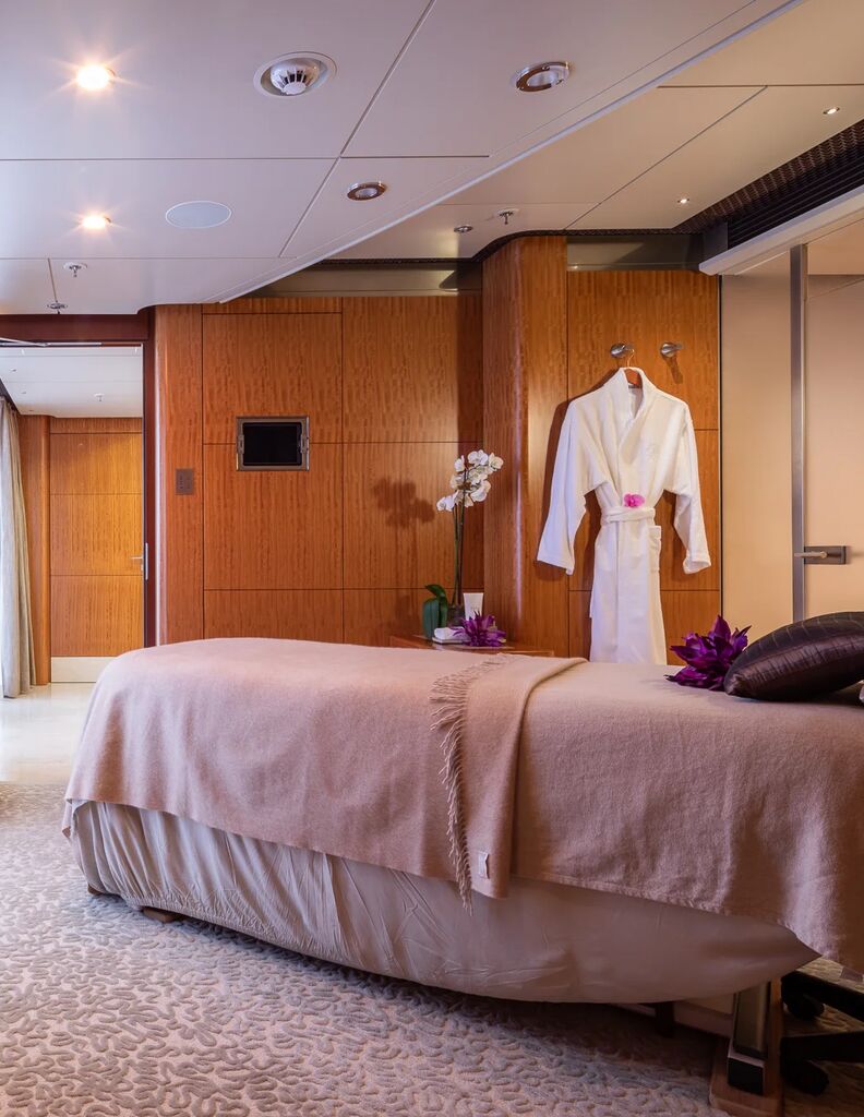 Yacht massage room