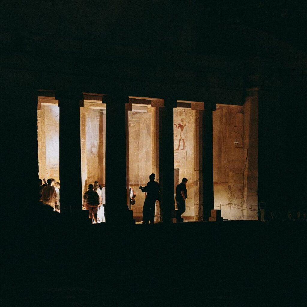 Hatshepsut Temple at night