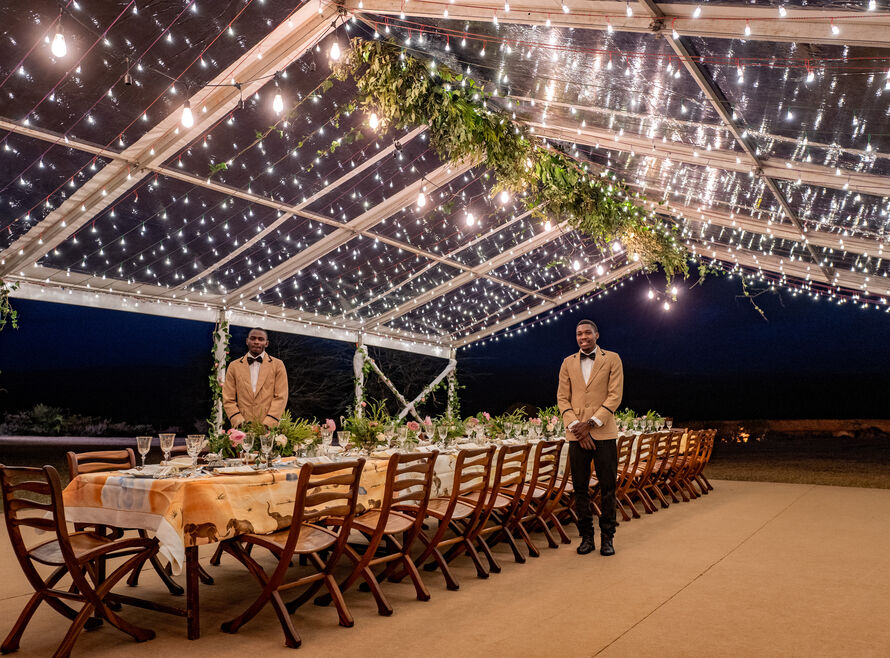 Luxury dining setup