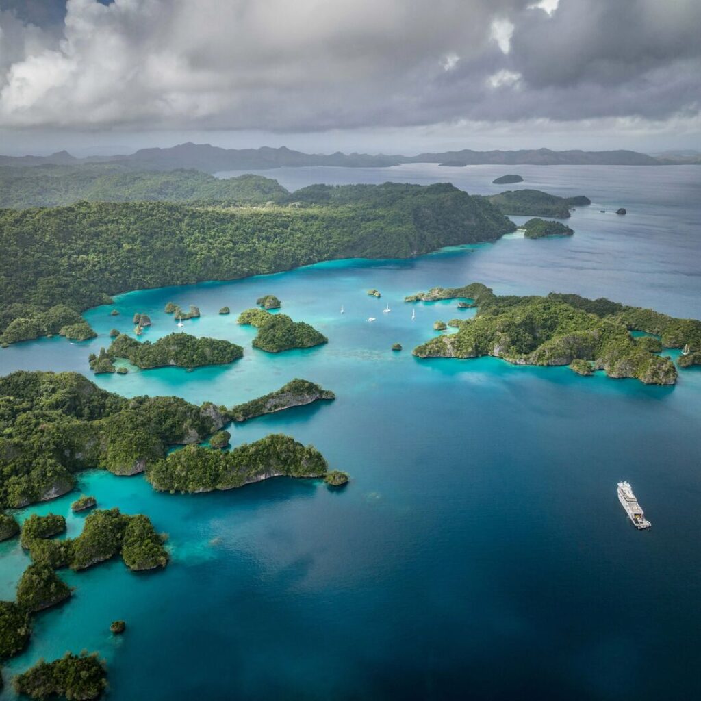 Explorer yacht in Fiji