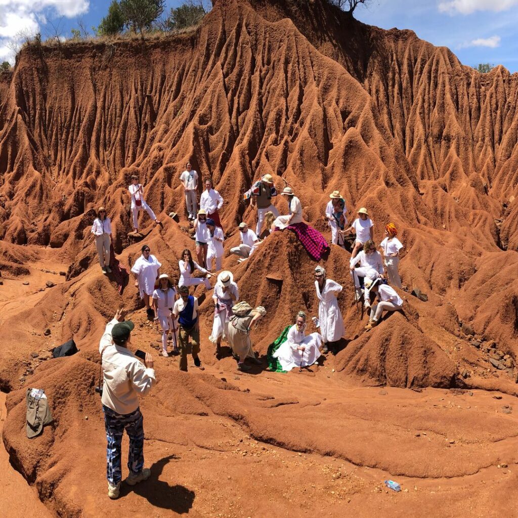 Photoshoot in remote valley in Kenya